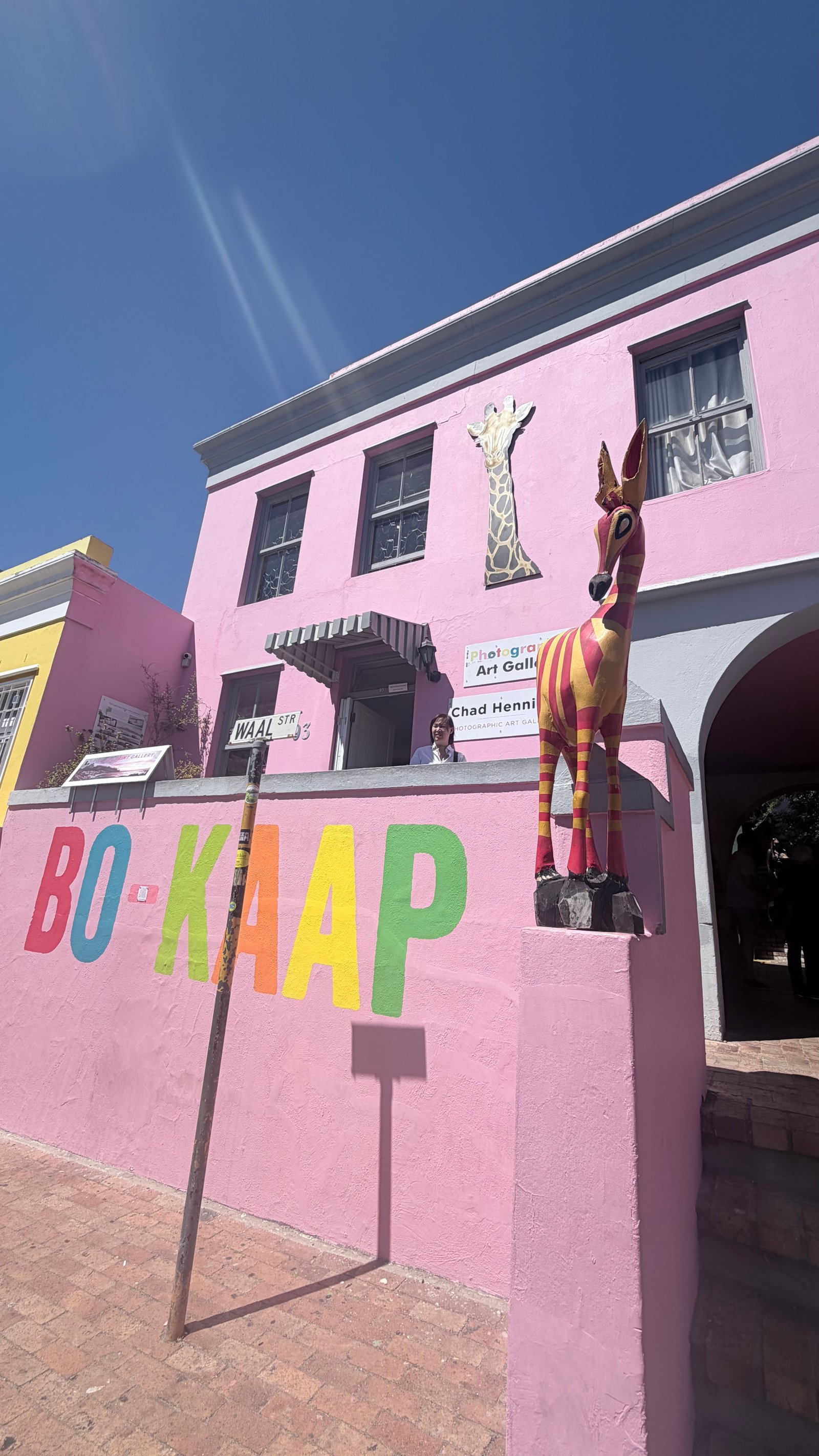 Bunte Häuser in Bo-Kaap, Kapstadt