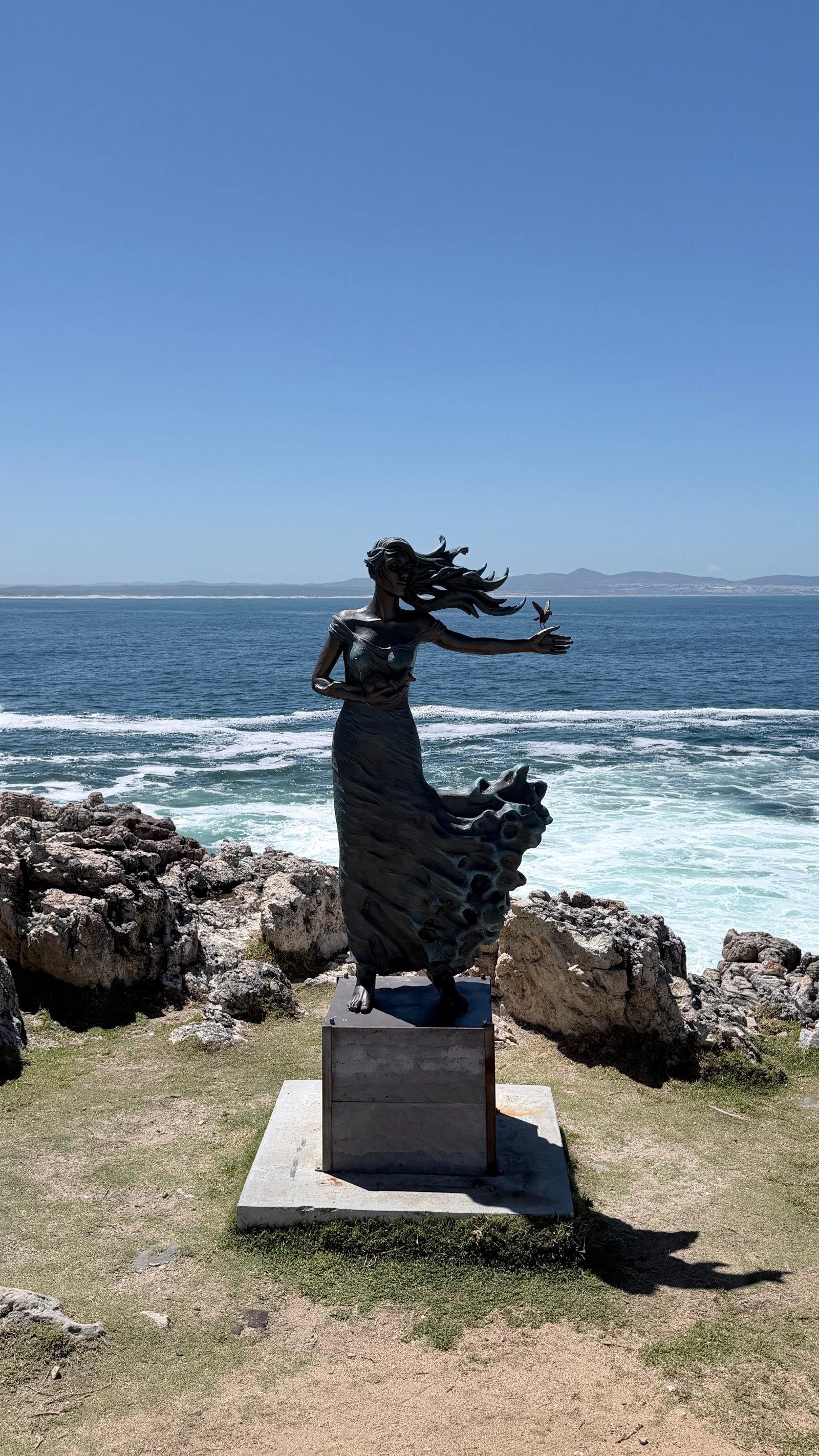 Bronzestatue am Klippenpfad, Hermanus
