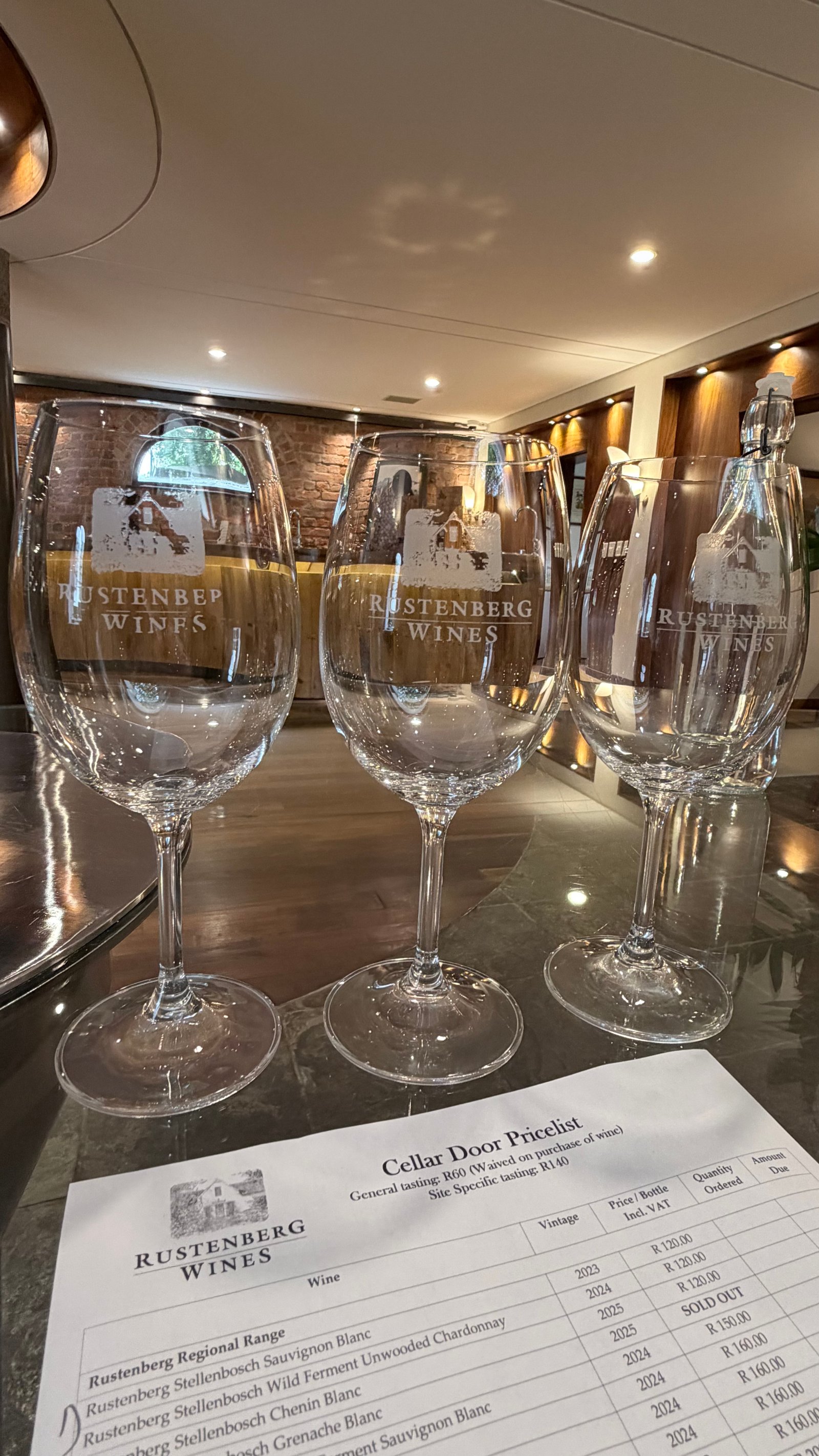 Weinprobe bei Rustenberg Wines, Stellenbosch