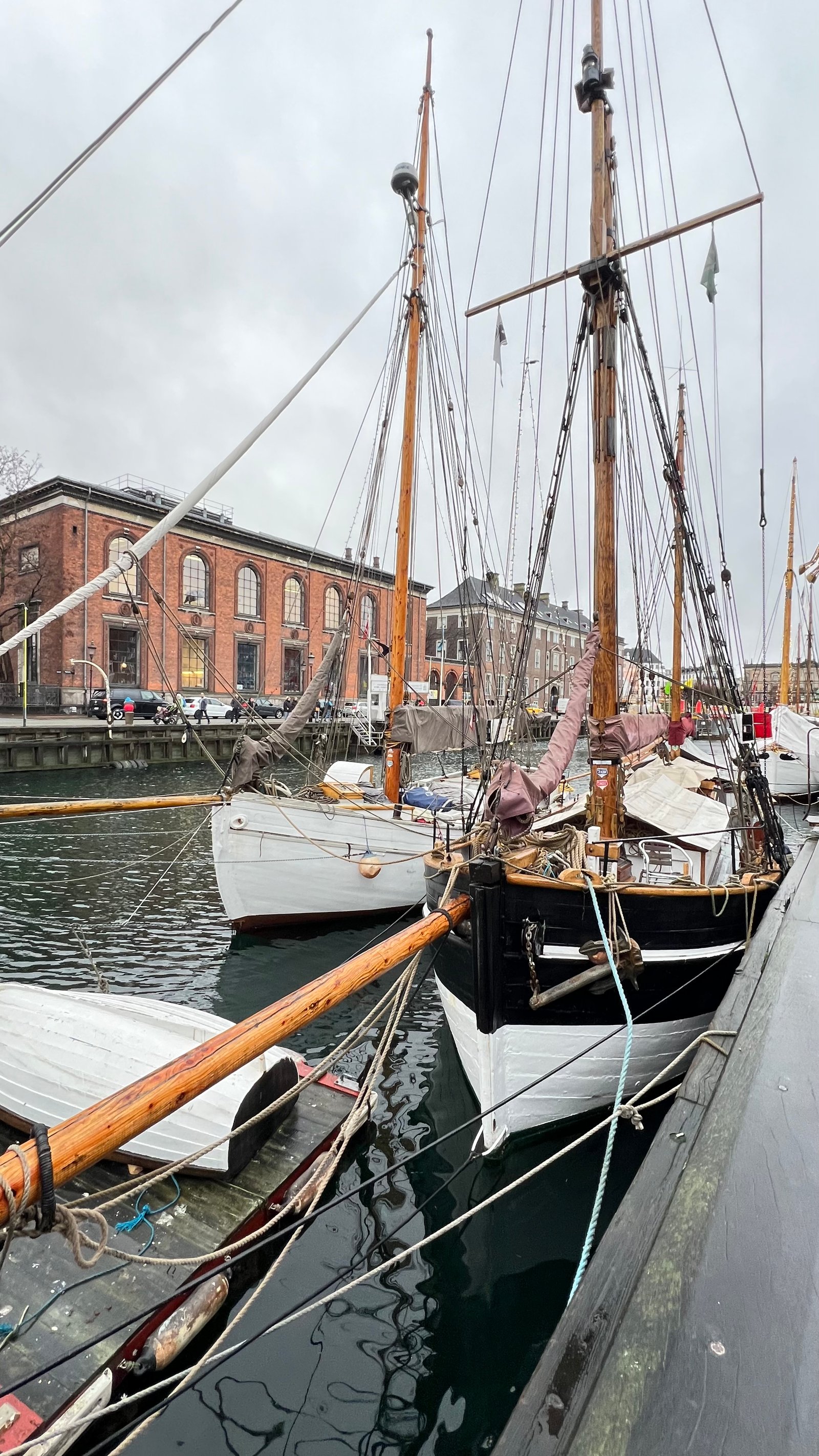 Alte Segelschiffe, Kopenhagen, Dänemark